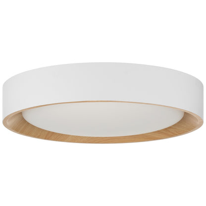 Access Maddy 3CCT LED Flush Mt, 17.5", White/Acrylic Lens