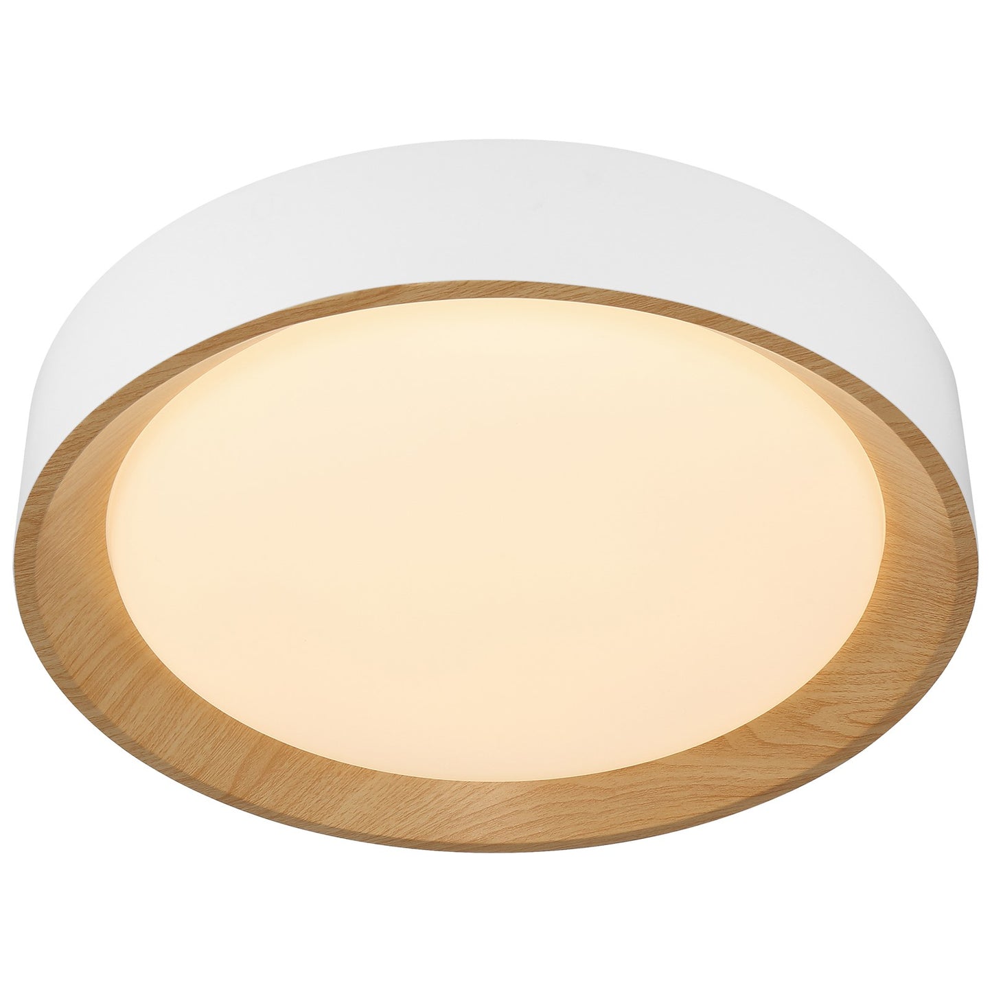 Access Maddy 3CCT LED Flush Mt, 17.5", White/Acrylic Lens