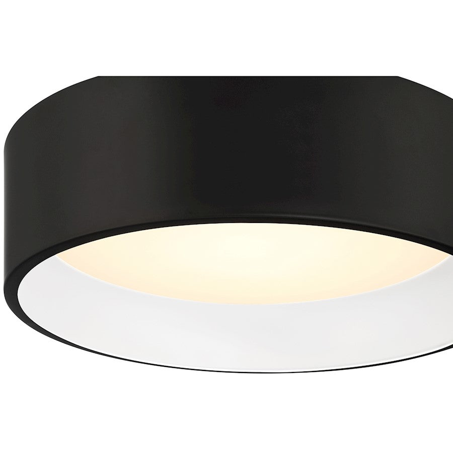 Access Lighting Cody LED Flush Mount, Matte Black/White