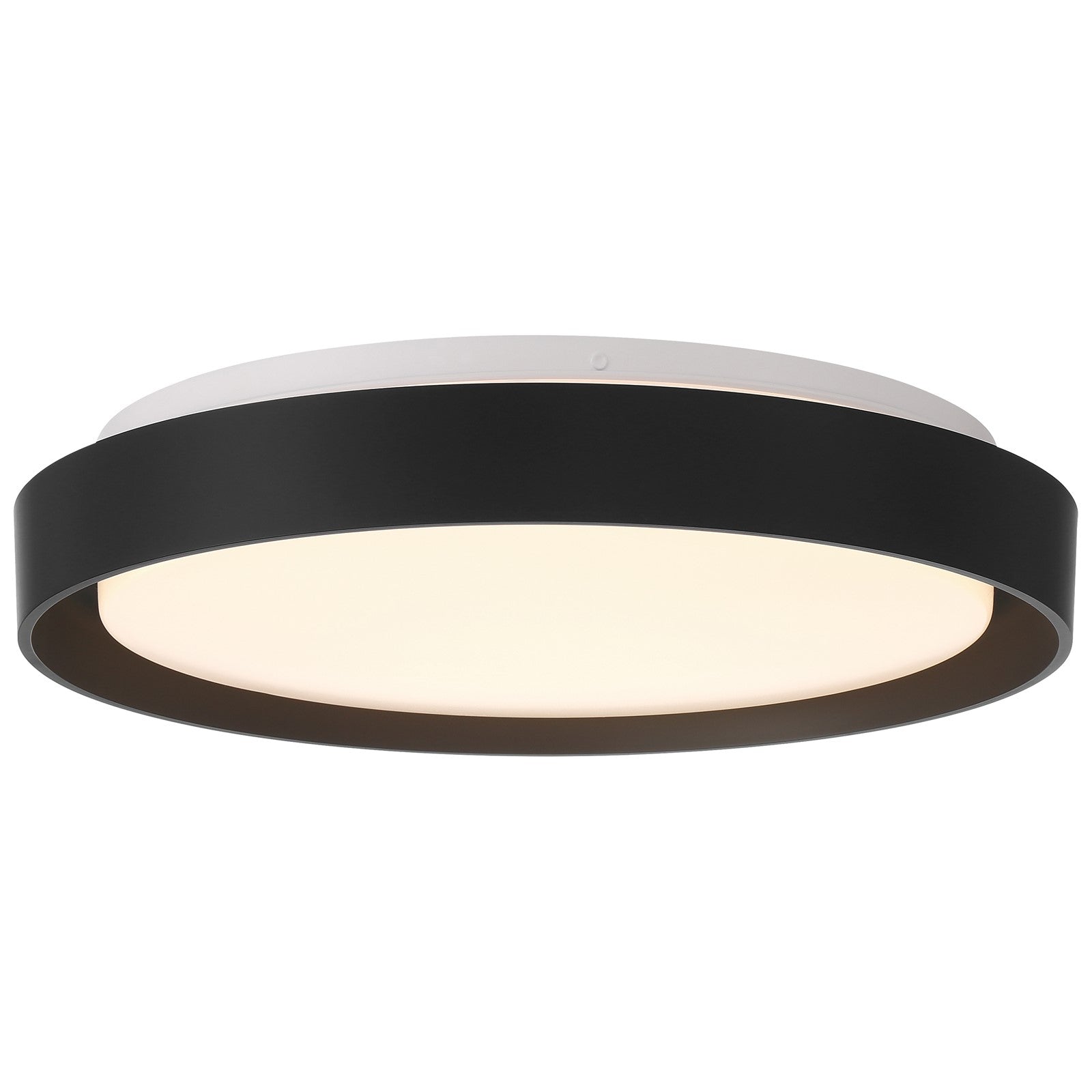 Access Lumea 3CCT LED Flush Mt, 15.5", Black/Acrylic Lens