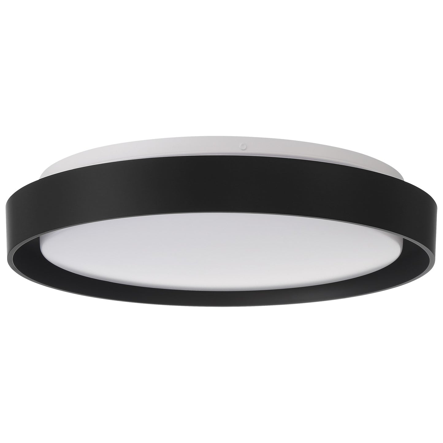 Access Lumea 3CCT LED Flush Mt, 15.5", Black/Acrylic Lens