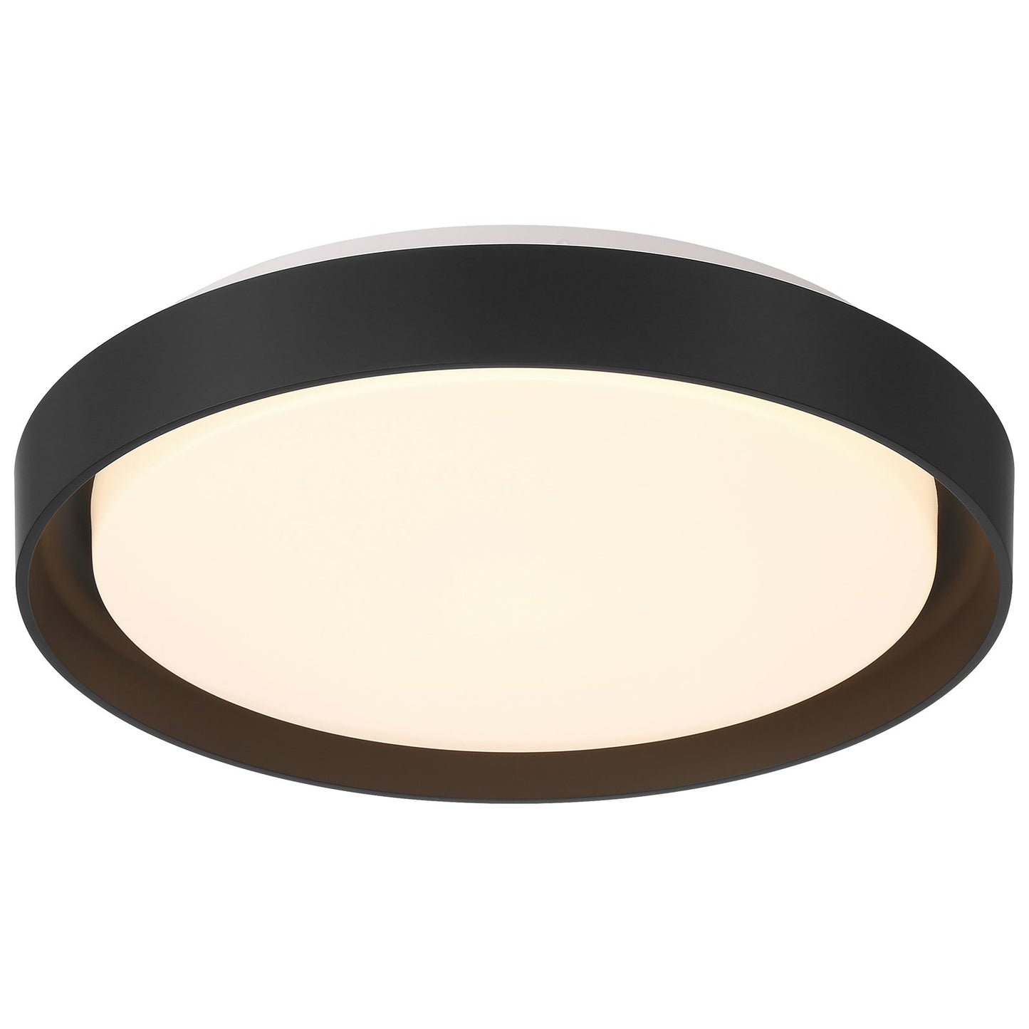 Access Lumea 3CCT LED Flush Mt, 15.5", Black/Acrylic Lens