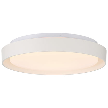 Access Lumea 3CCT LED Flush Mt, 15.5", White/Acrylic Lens