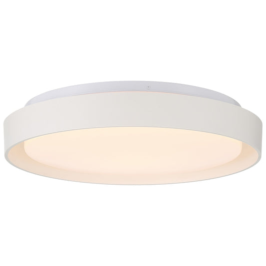 Access Lumea 3CCT LED Flush Mt, 15.5", White/Acrylic Lens