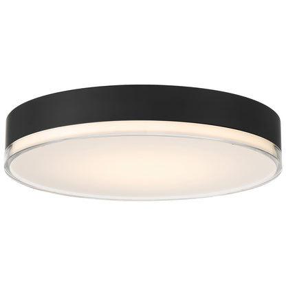 Access Mona 3CCT LED Flush Mt, 15.75", Black/Acrylic Lens
