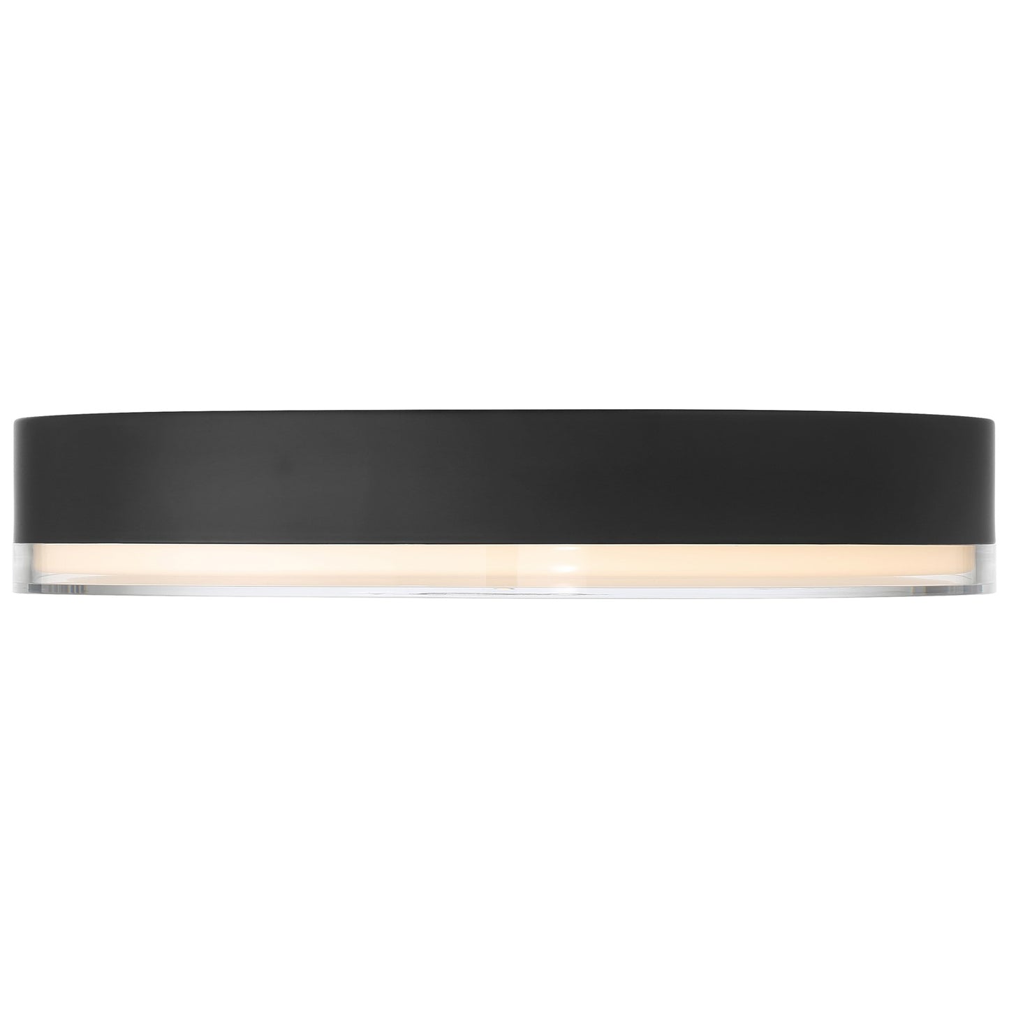 Access Mona 3CCT LED Flush Mt, 15.75", Black/Acrylic Lens