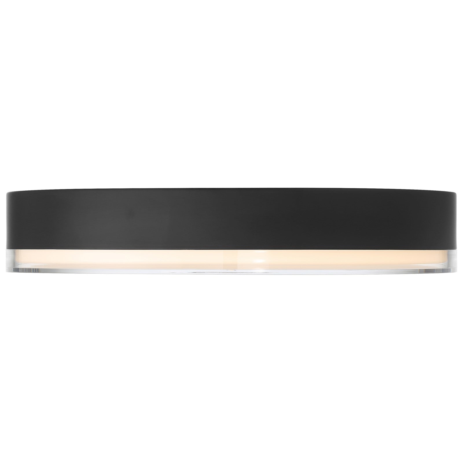 Access Mona 3CCT LED Flush Mt, 15.75", Black/Acrylic Lens