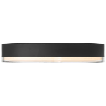 Access Mona 3CCT LED Flush Mt, 15.75", Black/Acrylic Lens