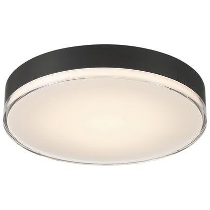Access Mona 3CCT LED Flush Mt, 15.75", Black/Acrylic Lens