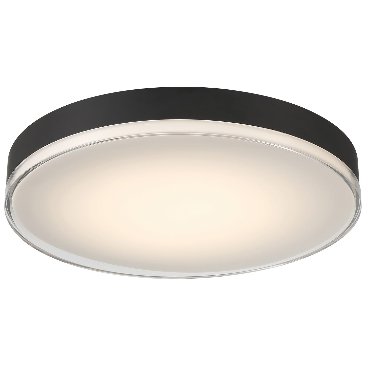 Access Mona 3CCT LED Flush Mt, 19.75", Black/Acrylic Lens