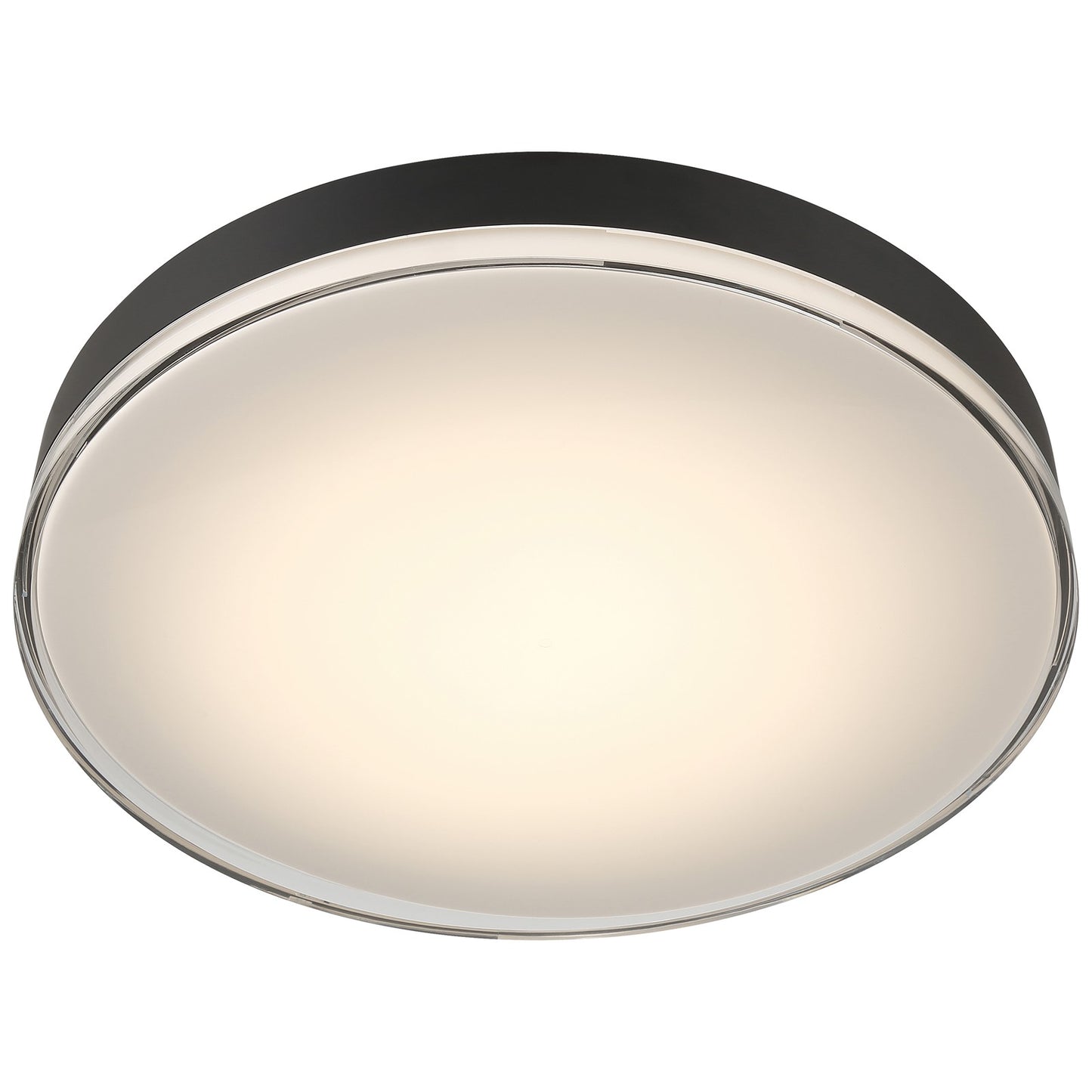 Access Mona 3CCT LED Flush Mt, 19.75", Black/Acrylic Lens