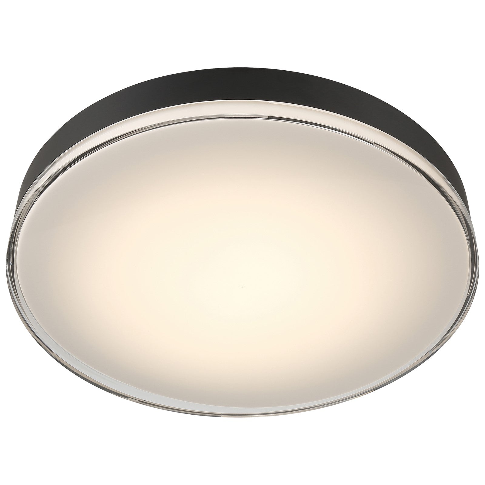 Access Mona 3CCT LED Flush Mt, 19.75", Black/Acrylic Lens
