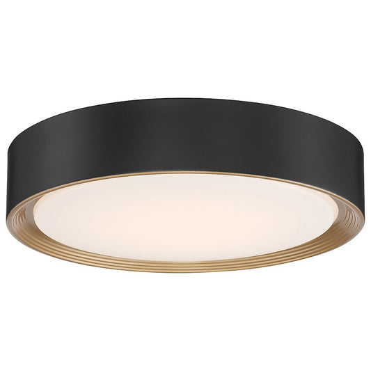 Access Lighting Malaga 16" LED Flush, Black/White - 49970LEDDCS-MBL-ACR