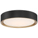 Access Lighting Malaga 16" LED Flush Mount, Black/White - 49970LEDDLP-MBL-ACR