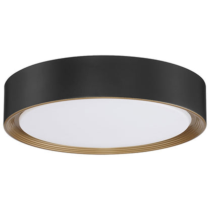 Access Lighting Malaga 16" LED Flush Mount, Black/White