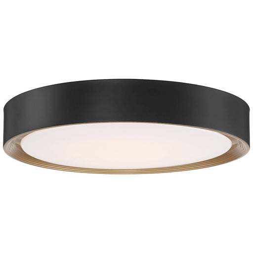 Access Lighting Malaga 20" LED Flush, Black/White - 49971LEDDLP-MBL-ACR