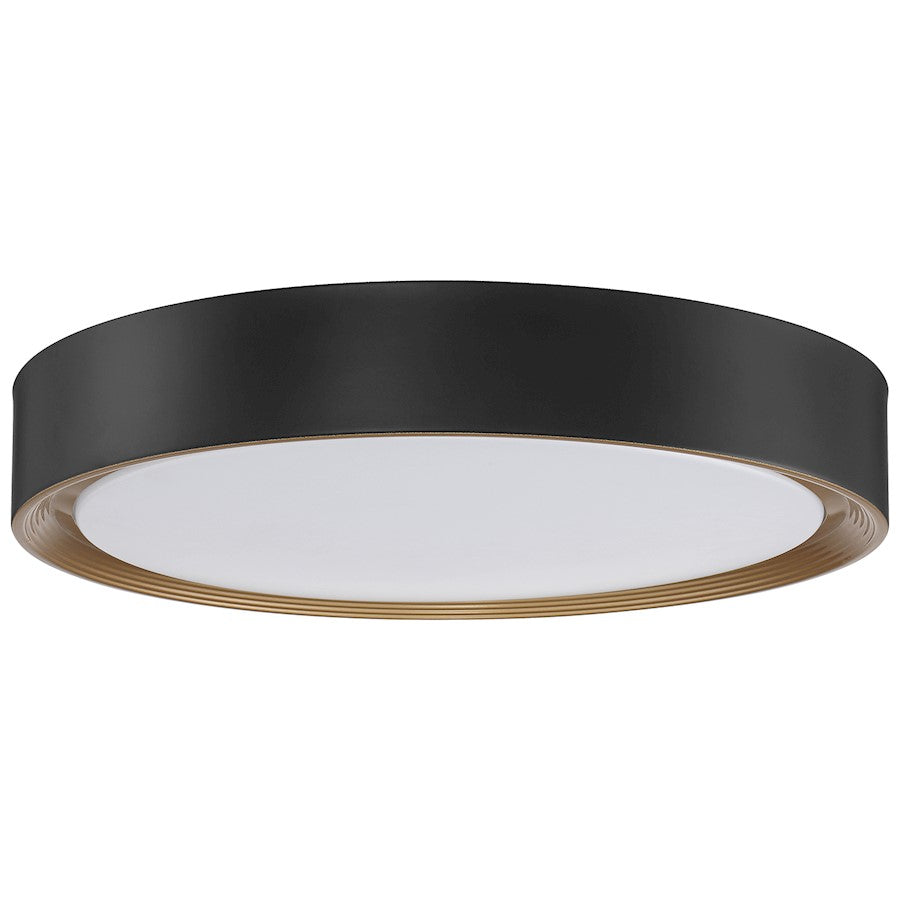 Access Lighting Malaga 20" LED Flush, Black/White