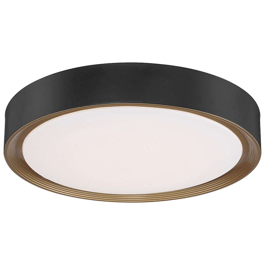 Access Lighting Malaga 20" LED Flush, Black/White