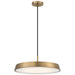 Access Lighting Tallinn 3CCT LED Pendant, Gold/White - 50977LEDDCS-BG-WHT