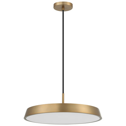 LED Pendant, Gold/White