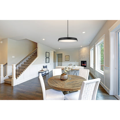 LED Pendant, Black/White