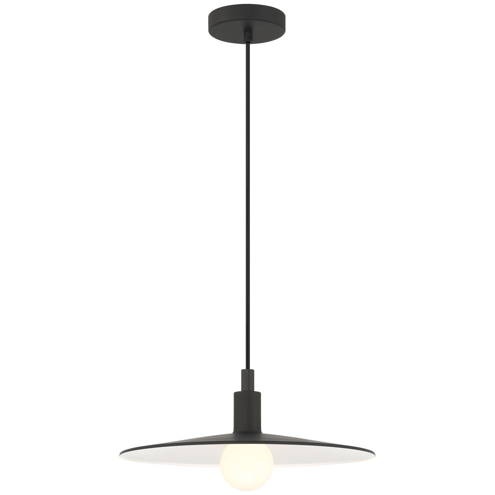 Access Lighting Seoul 1 Light Outdoor Pendant, Black/Black