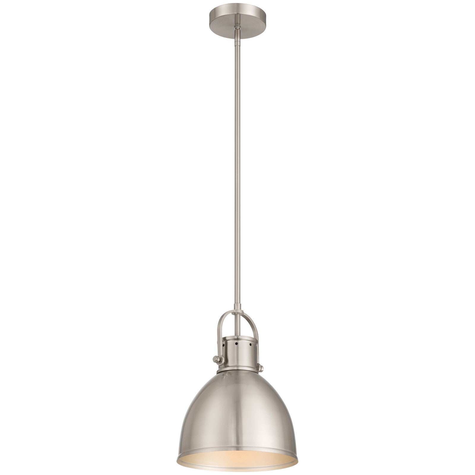 Access Lighting London 1 Light Pendant, Brushed Steel/Brushed Steel