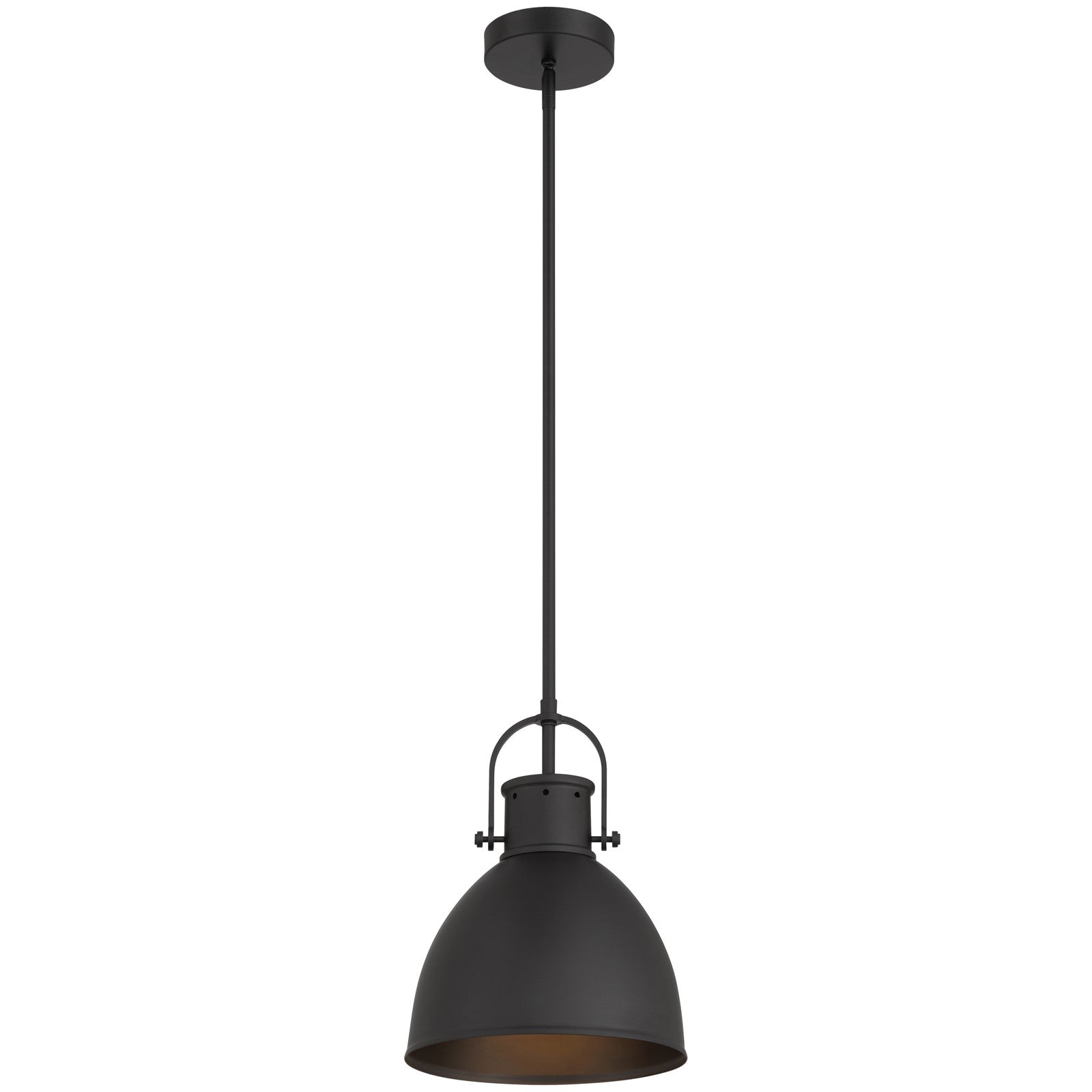 Access Lighting London 1 Light Pendant, Matte Black/Matte Black