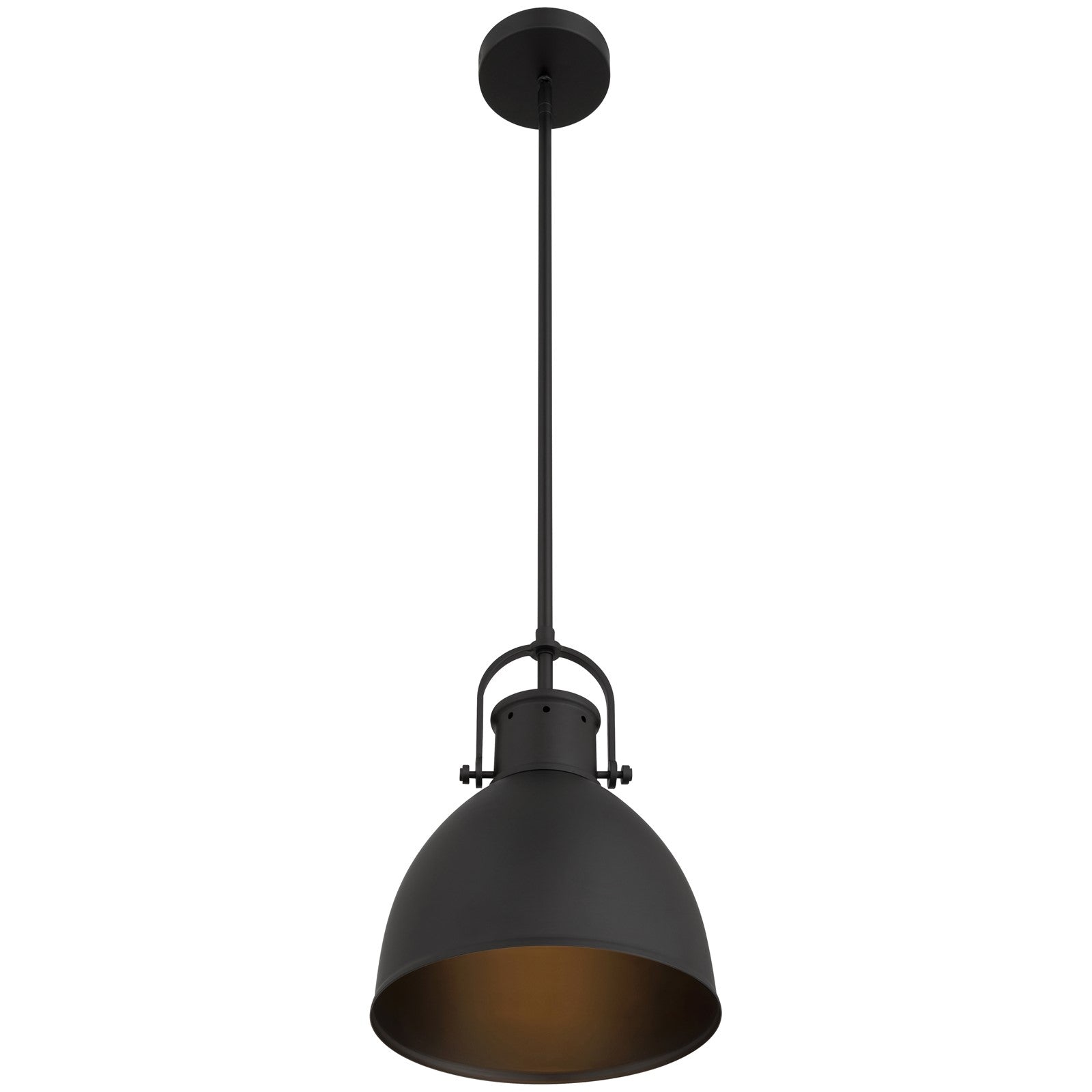 Access Lighting London 1 Light Pendant, Matte Black/Matte Black