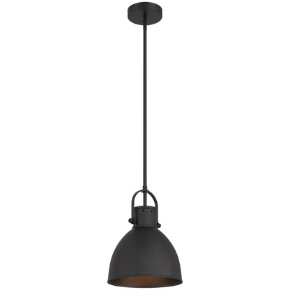Access Lighting London 1 Light Pendant, Matte Black/Matte Black