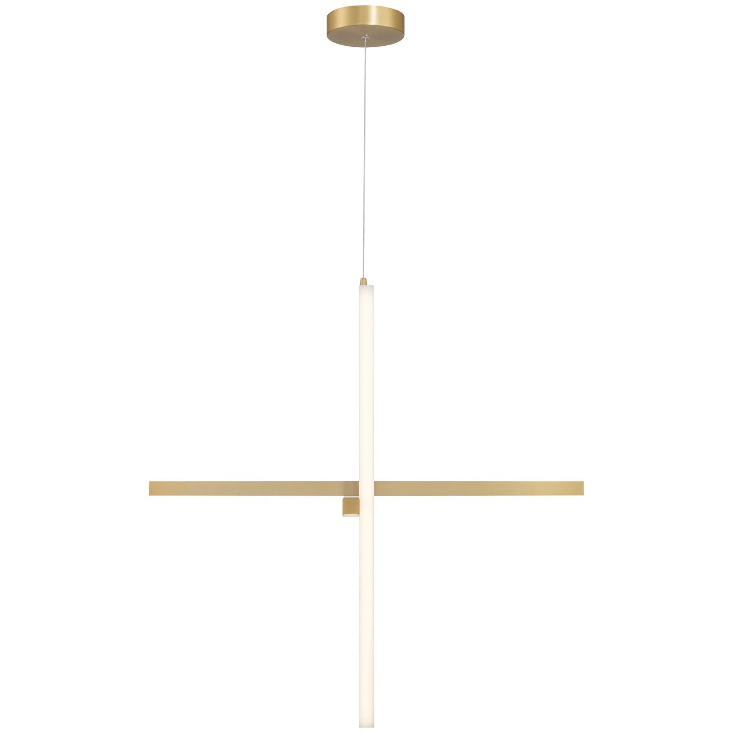 Access Lighting Vega LED Pendant, Brushed Gold/Acrylic Lens