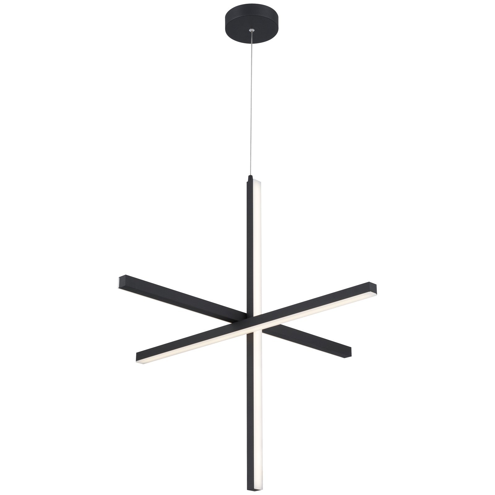 Access Lighting Vega LED Pendant, Black/Acrylic Lens