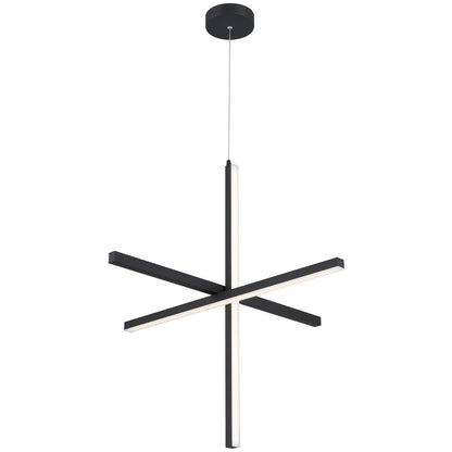 Access Lighting Vega LED Pendant, Black/Acrylic Lens