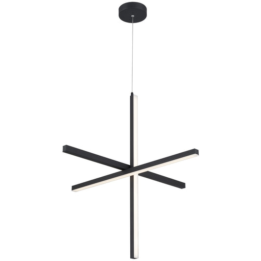 Access Lighting Vega LED Pendant, Black/Acrylic Lens