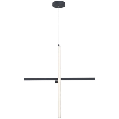 Access Lighting Vega LED Pendant, Black/Acrylic Lens