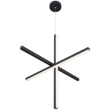 Access Lighting Vega LED Pendant, Black/Acrylic Lens