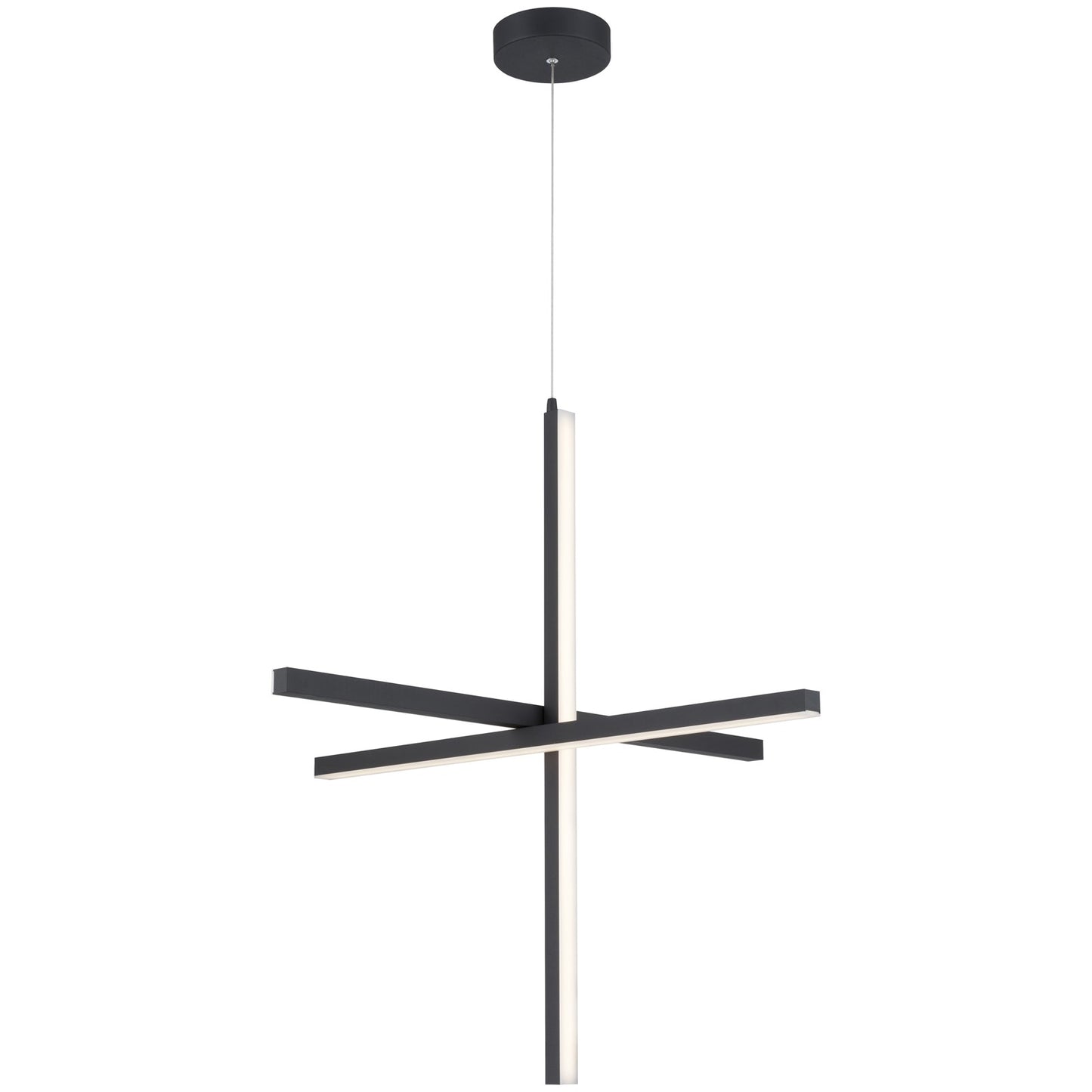 Access Lighting Vega LED Pendant, Black/Acrylic Lens