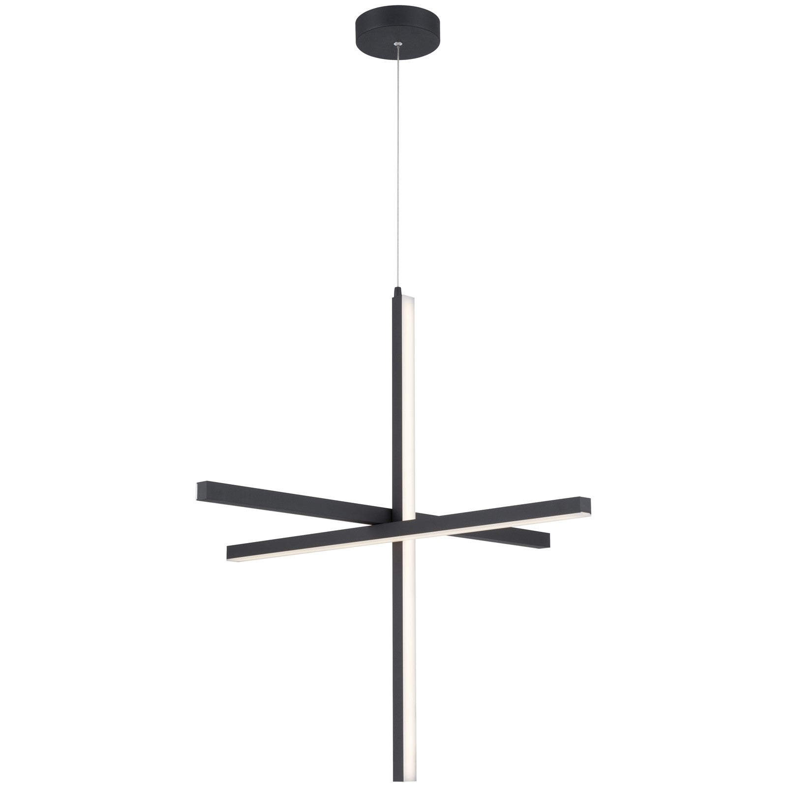 Access Lighting Vega LED Pendant, Black/Acrylic Lens