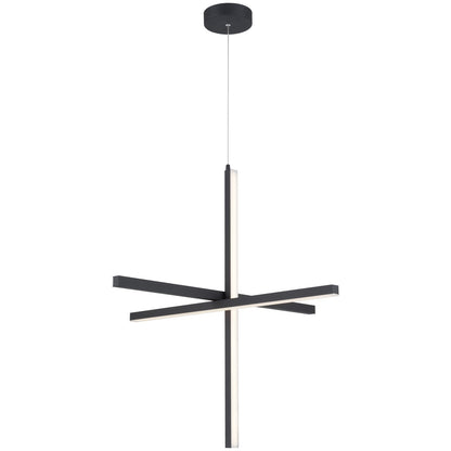 Access Lighting Vega LED Pendant, Black/Acrylic Lens