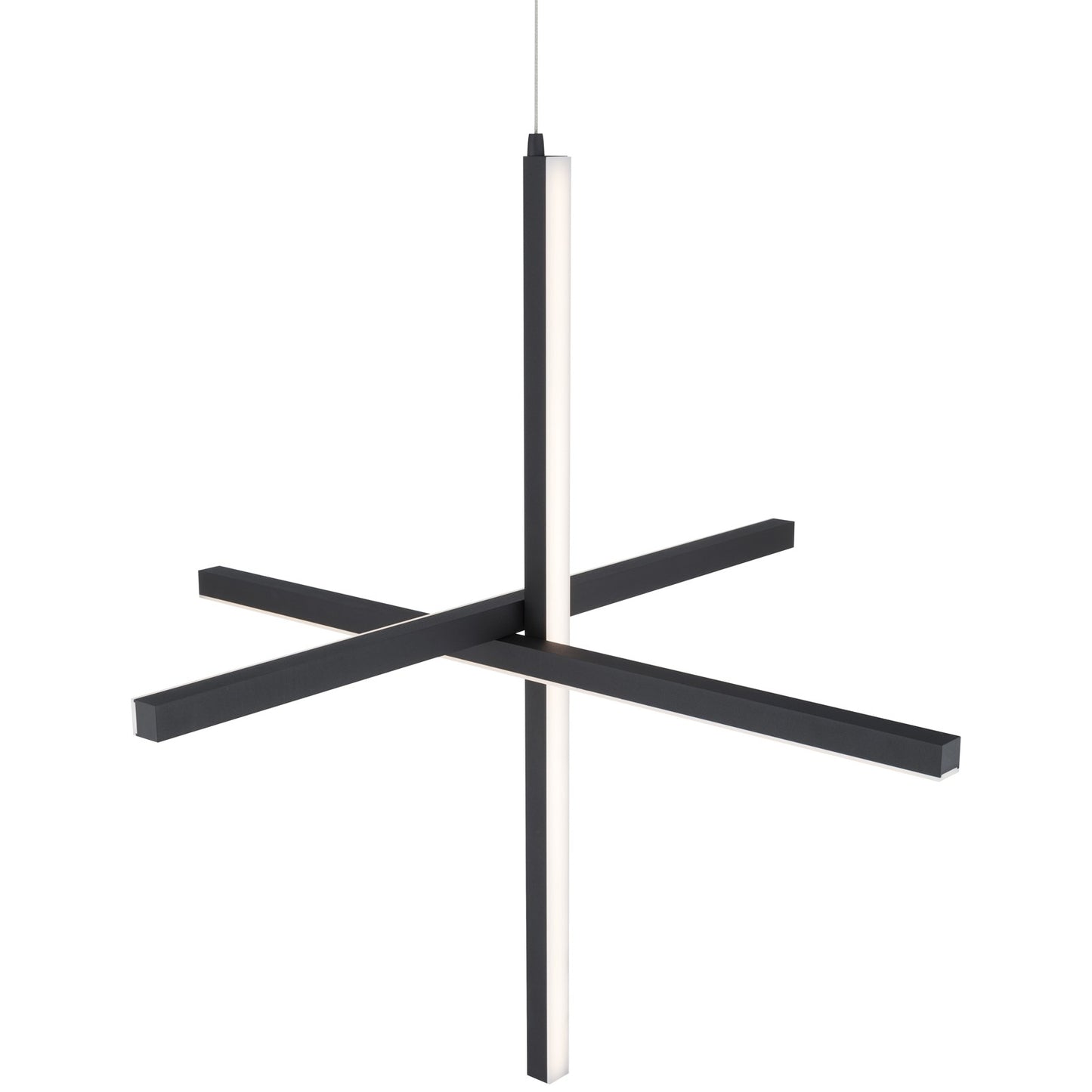 Access Lighting Vega LED Pendant, Black/Acrylic Lens
