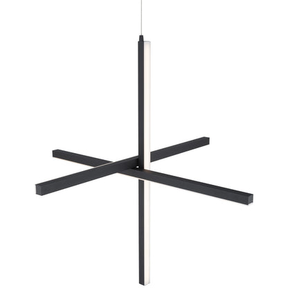 Access Lighting Vega LED Pendant, Black/Acrylic Lens
