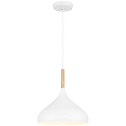 Access Lighting Olivia 1 Light Pendant, White/White - 52086-WH-WGN