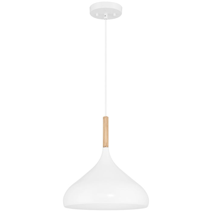 Access Lighting Olivia 1 Light Pendant, White