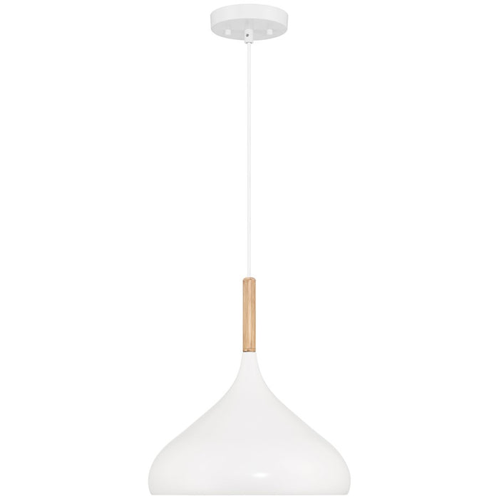 Access Lighting Olivia 1 Light Pendant, White