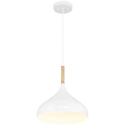 1 Light Pendant, White