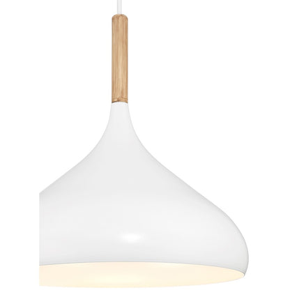 1 Light Pendant, White