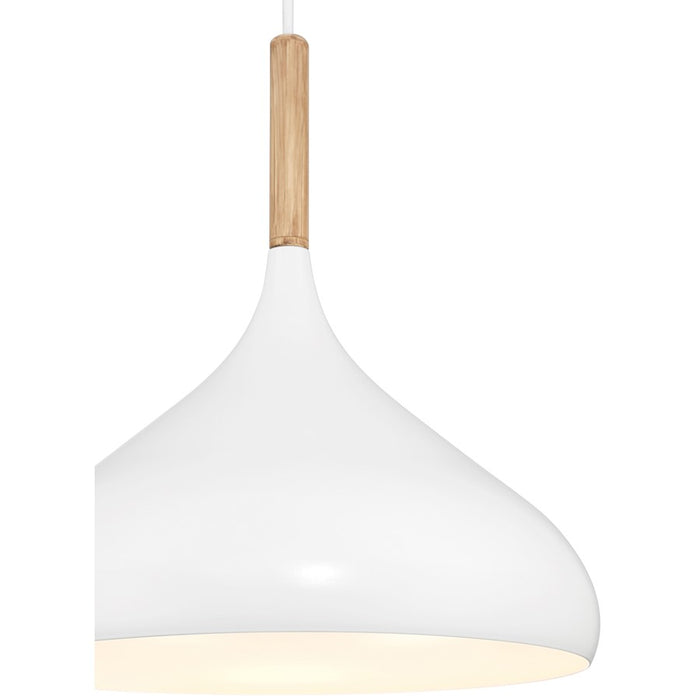 Access Lighting Olivia 1 Light Pendant, White