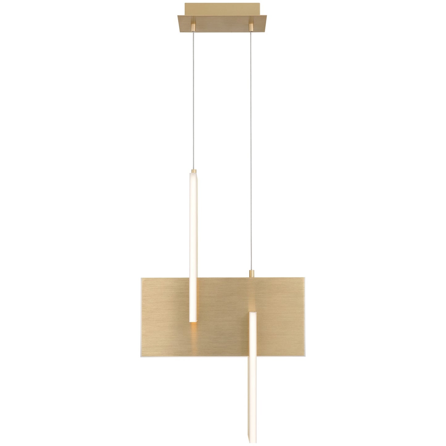 Access Joinery LED Pendant, Brushed Gold/Acrylic Lens