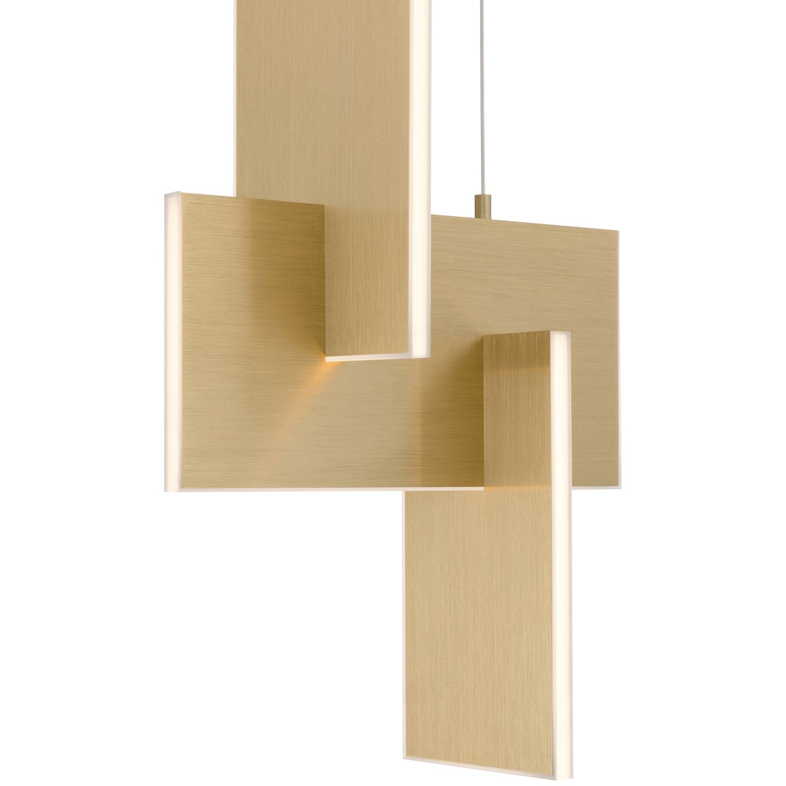Access Joinery LED Pendant, Brushed Gold/Acrylic Lens