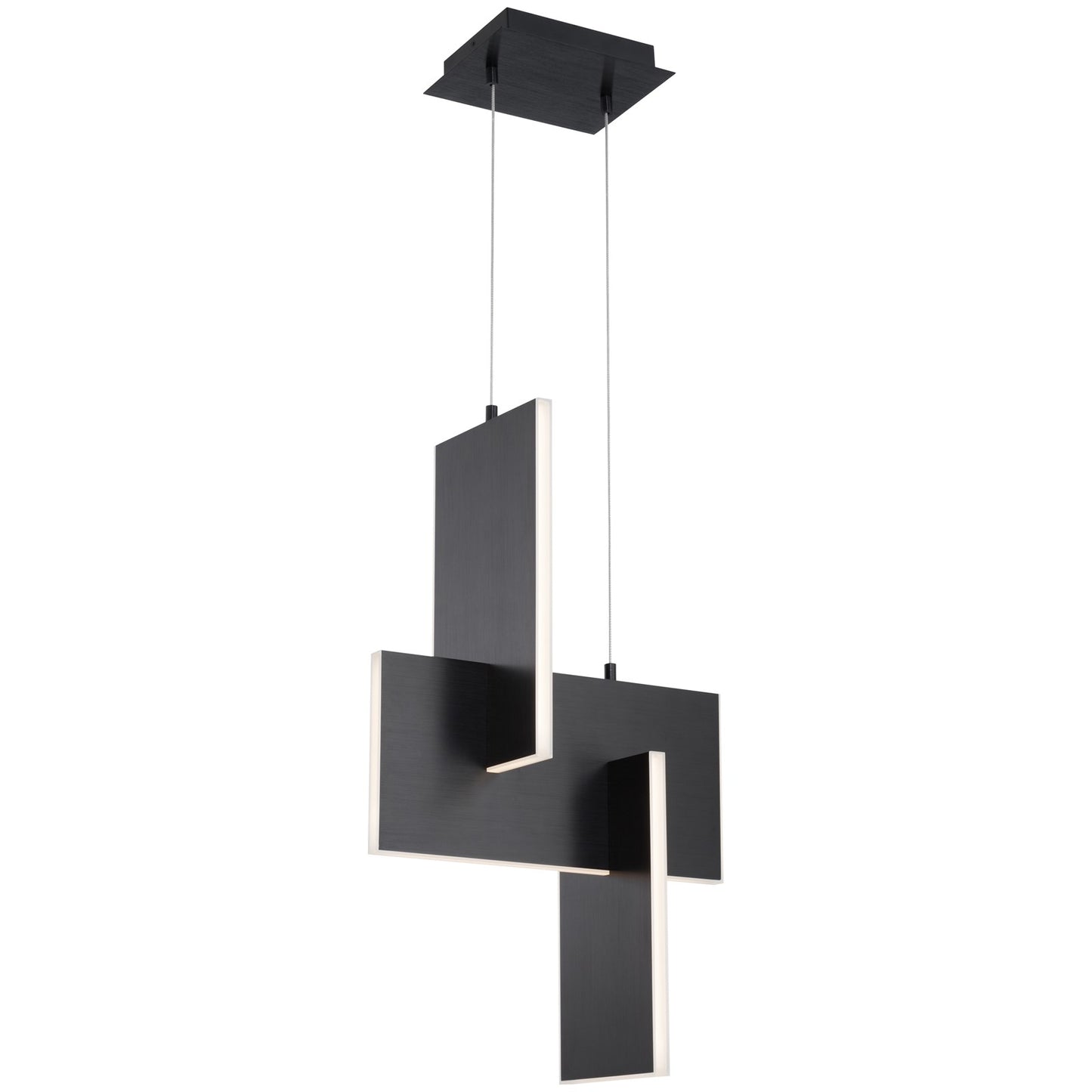 Access Lighting Joinery LED Pendant, Black/Acrylic Lens